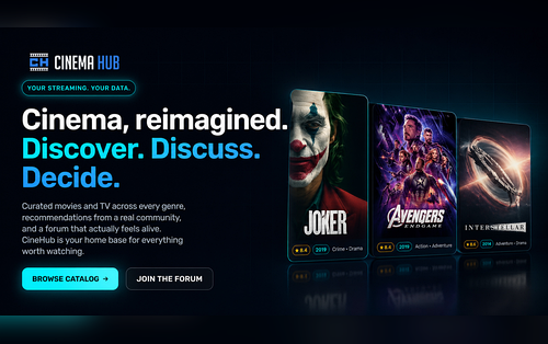 CinemaHub preview